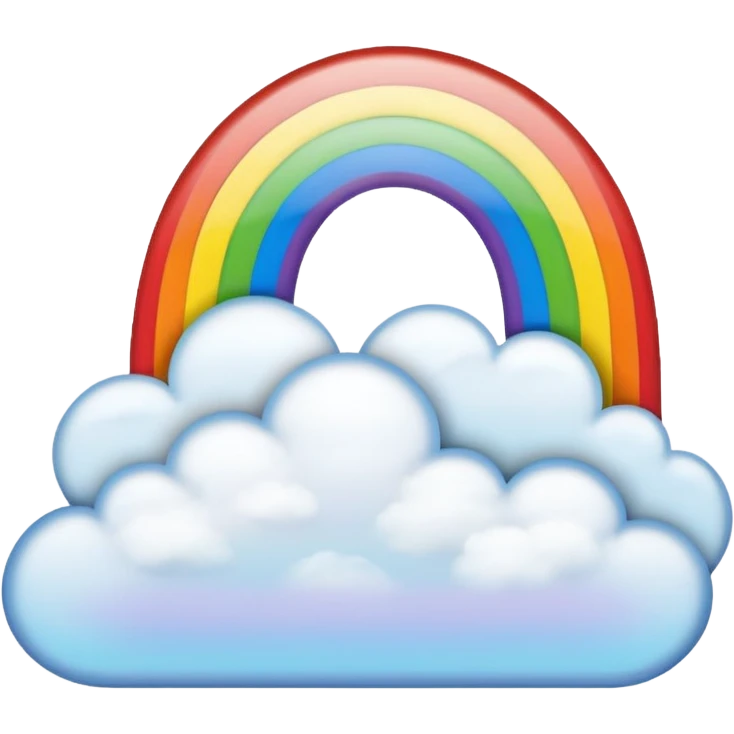 Cloud Rainbow emoji