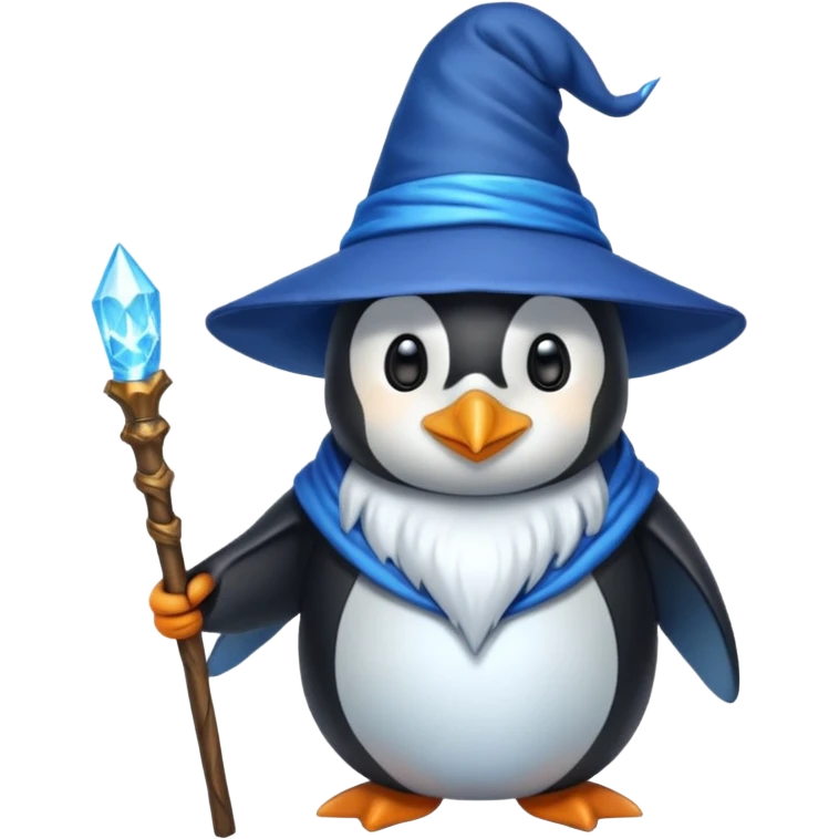 Penguin Wizard emoji