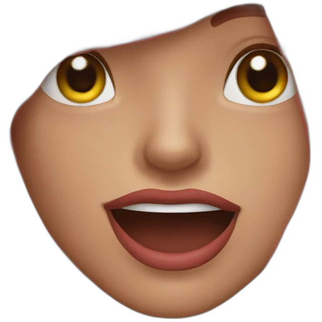 Chat rouge emoji