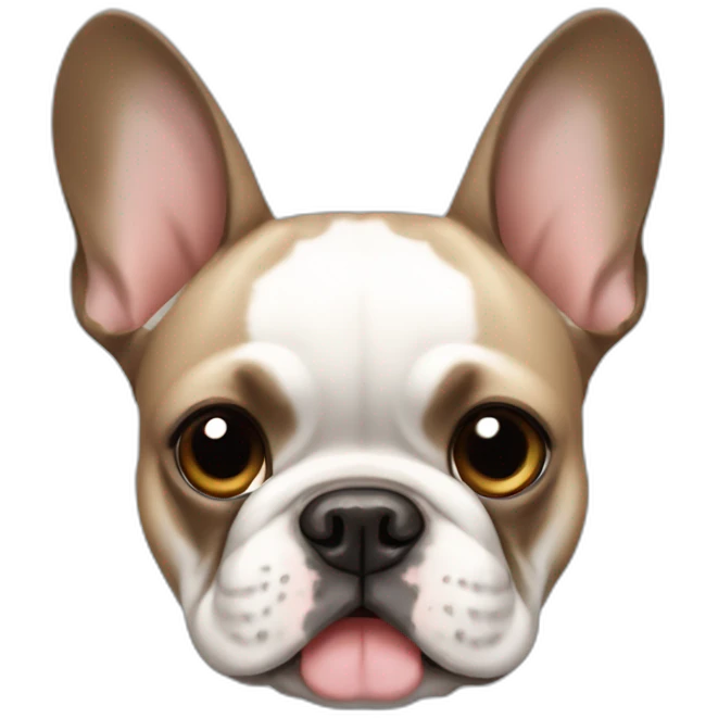 French bulldog with tan points emoji