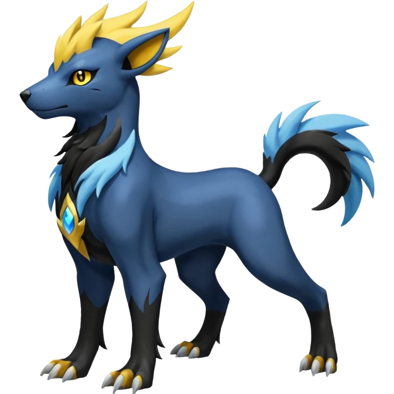 Houndoom-Manectric-Absol-Luxray-fusion (full body) emoji