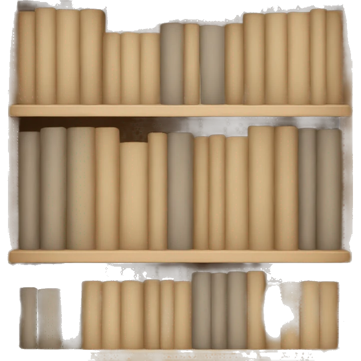beige bookshelf emoji