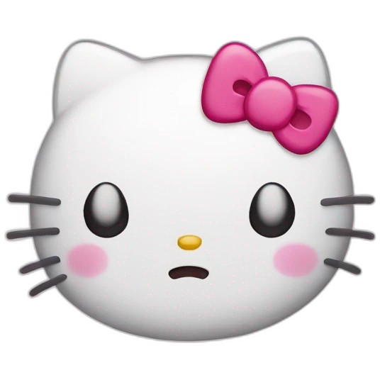 Hello kitty cry emoji