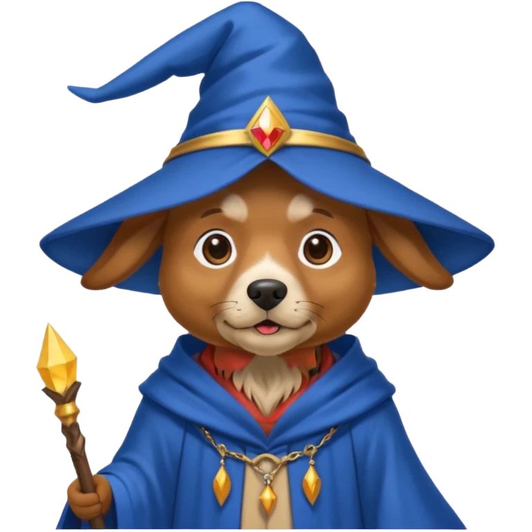 Dog wizard emoji