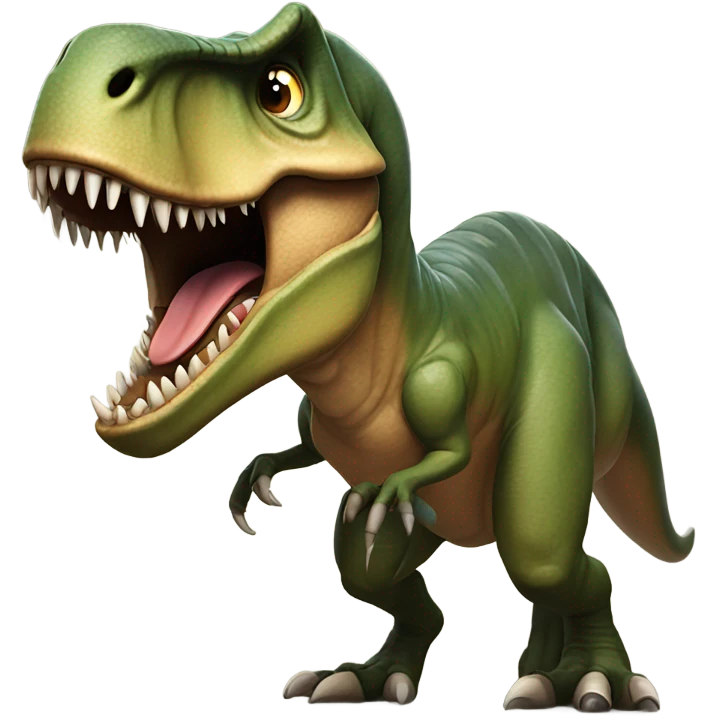 T rex growling and barking emoji