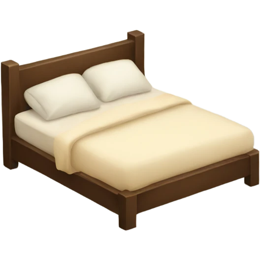 Cozy bed emoji
