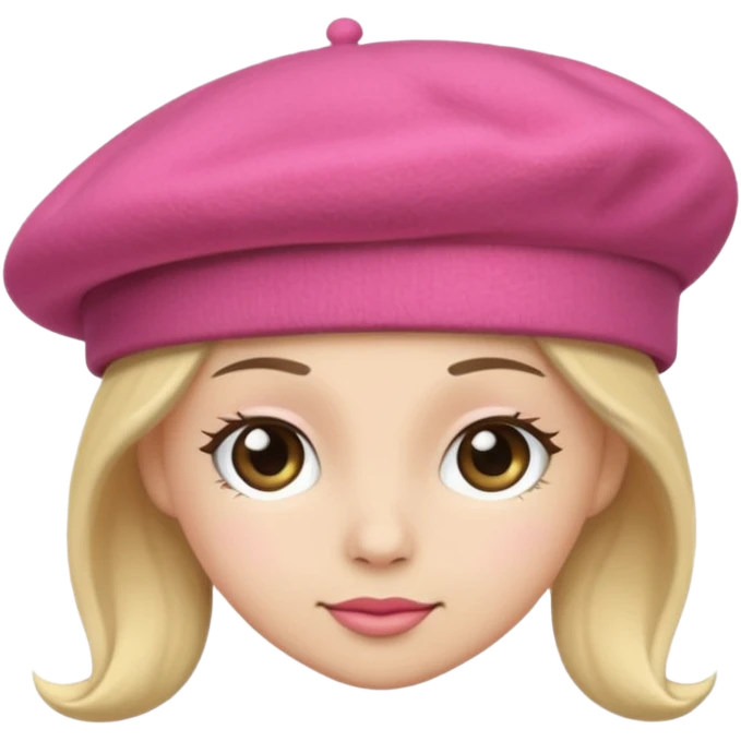 only a pink beret hat emoji