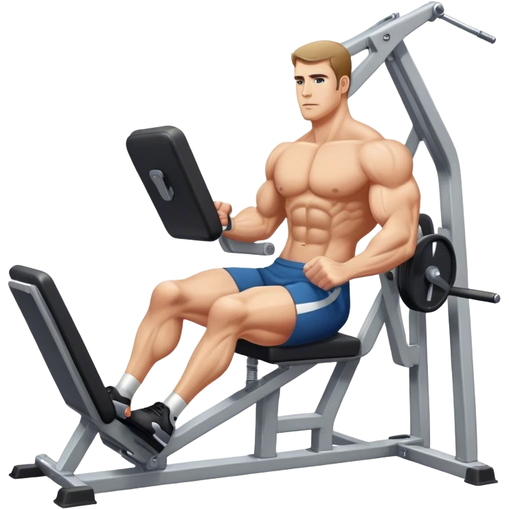 guy leg press machine emoji