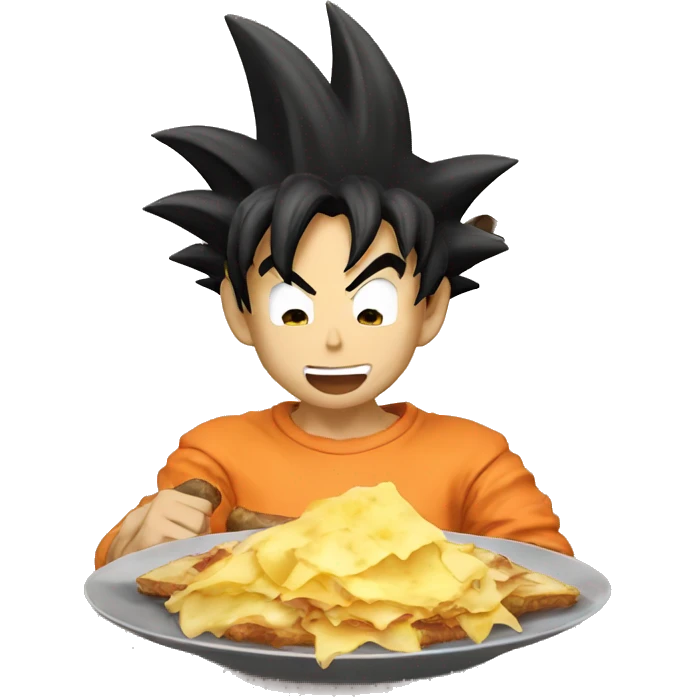 Goku eat tartiflette emoji