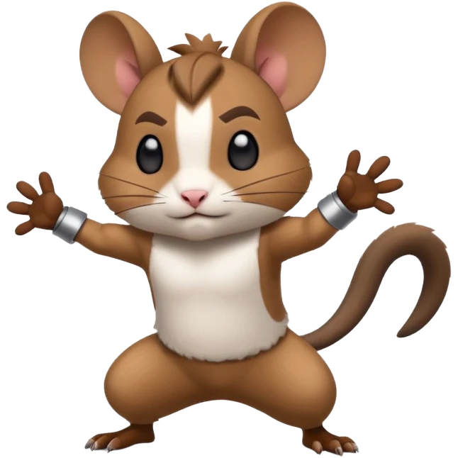 Degu playing brawlstars emoji