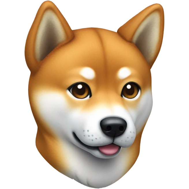 realistic shiba inu portrait emoji