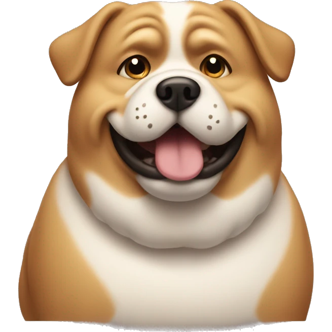 Fat dog  emoji
