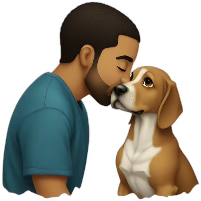 Drake kissing snoopdog emoji