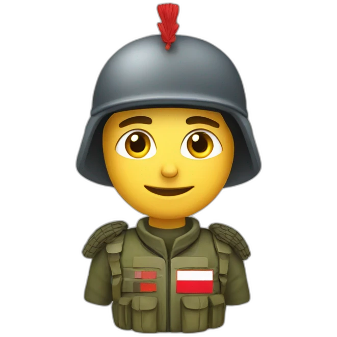 Croatian soldier emoji