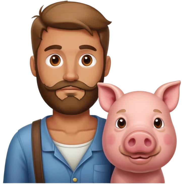 Gesù e un maiale emoji