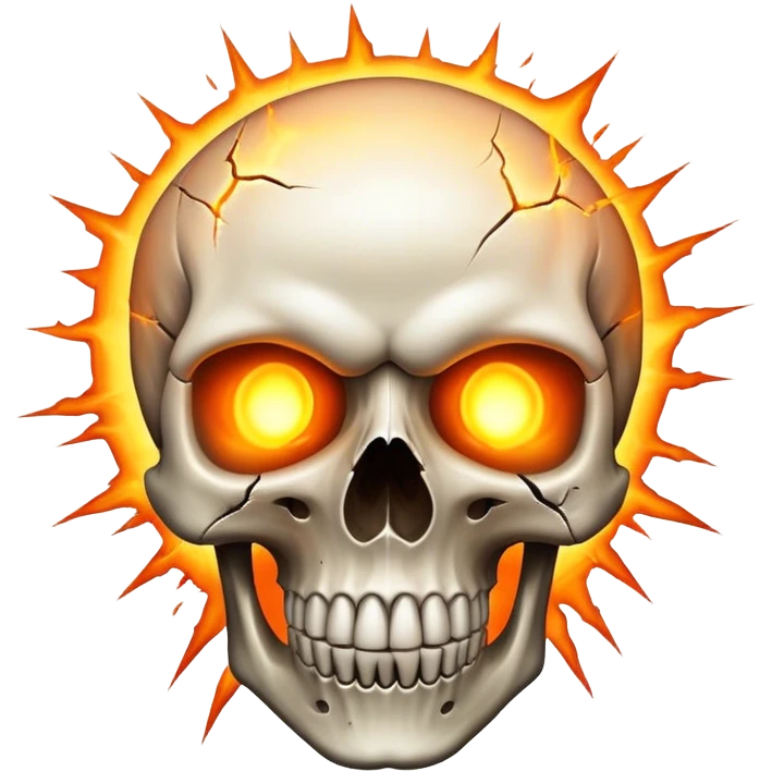 Exploding skull emoji