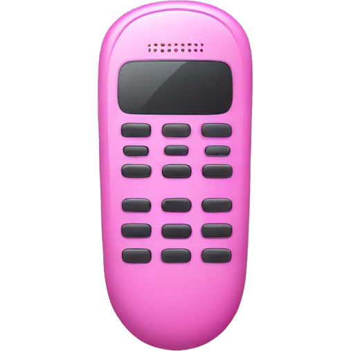 Pink remote emoji