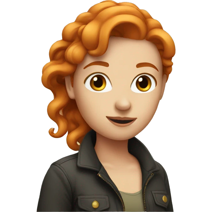 Hot girl ginger emoji