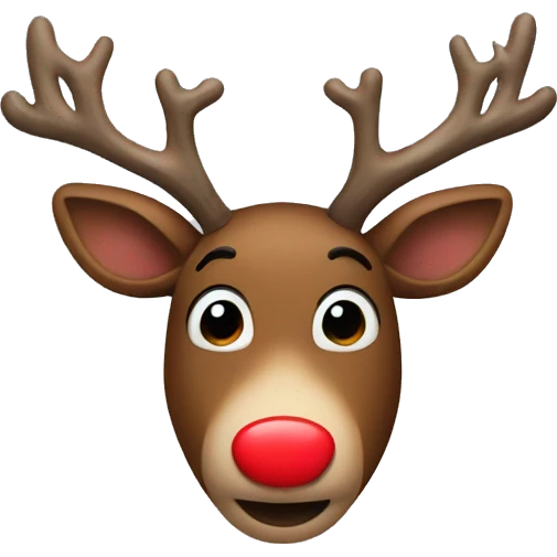 Red Nosed Reindeer emoji