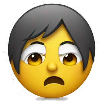 tearful emoji holding up a peace sign emoji