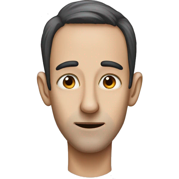 a person who has a long nose because he's lying emoji