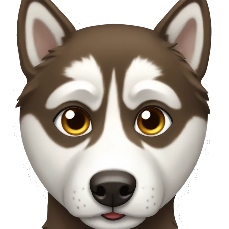 Husky brown emoji