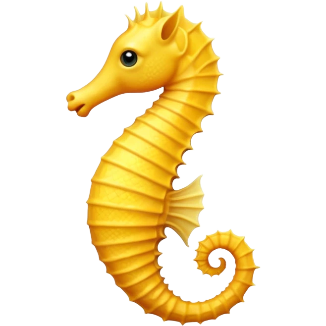 Yellow Seahorse  emoji