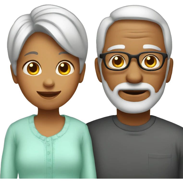 grandparents and grandchild emoji