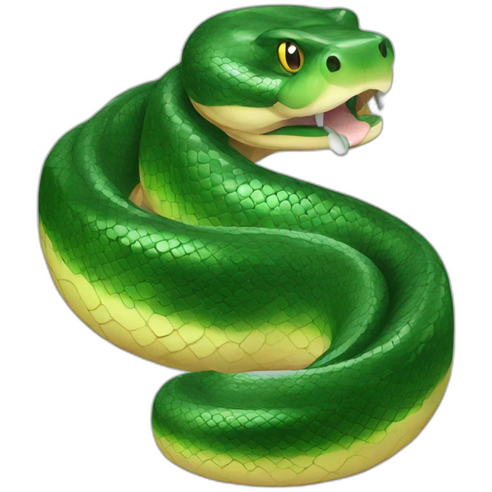 green anaconda emoji