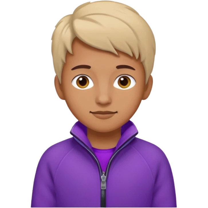 La tercera imagen, manten el forro polar morado emoji