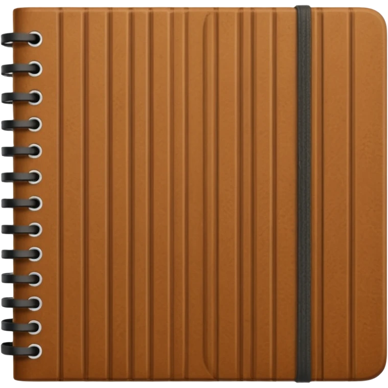 Corduroy notebook with ridges  emoji