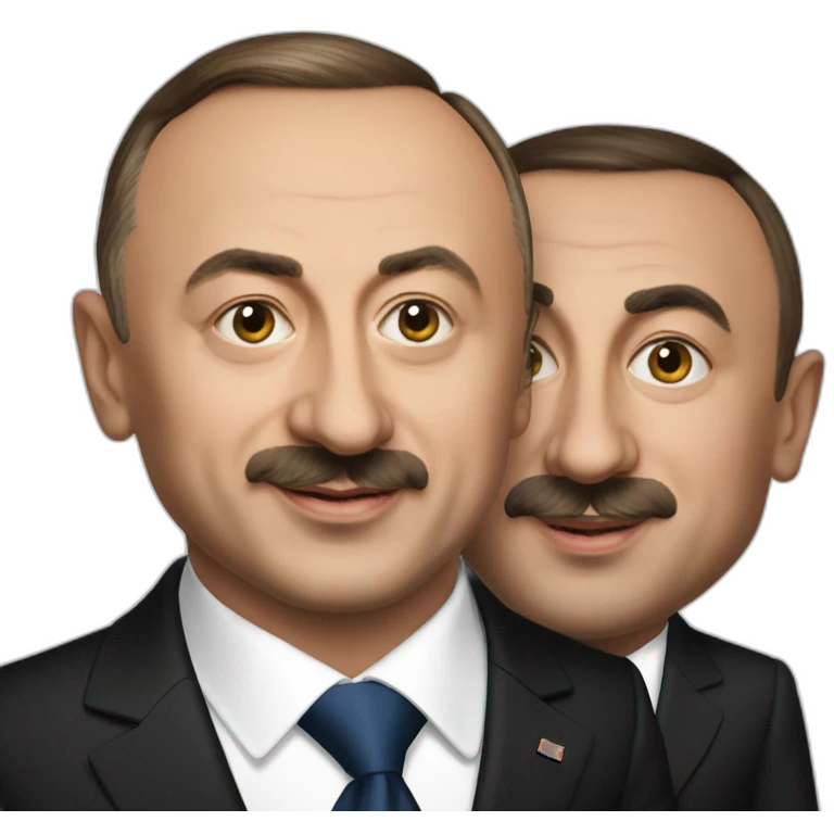 ilham aliyev with pasyinyan emoji