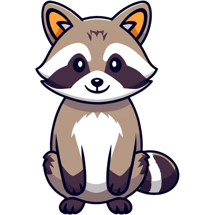 Racoon face emoji