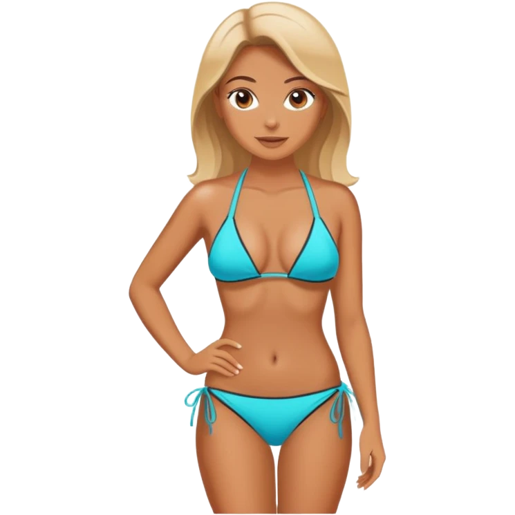 Beutiful woman in bikini  emoji