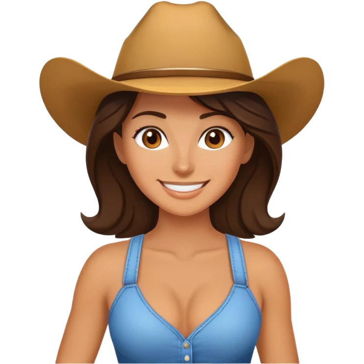 Reverse cowgirl emoji brunette  emoji