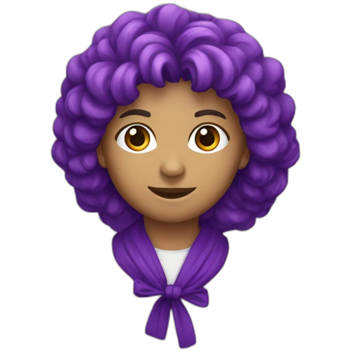 Lazo conmemorativo morado emoji