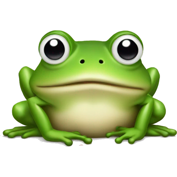 frog with a kiss emoji