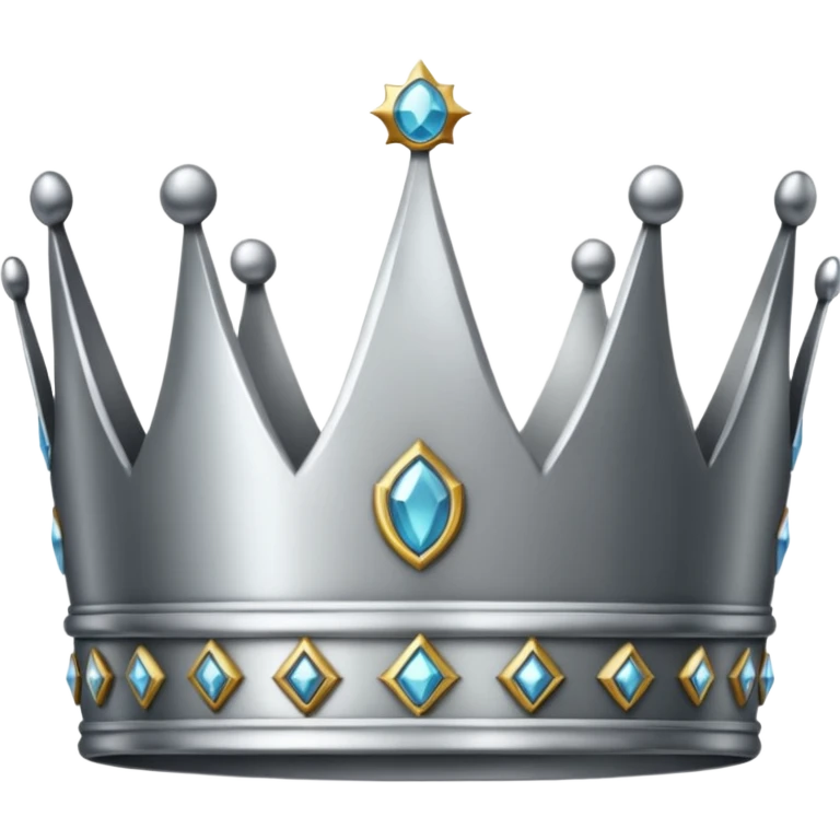 SILVER KING CROWN emoji