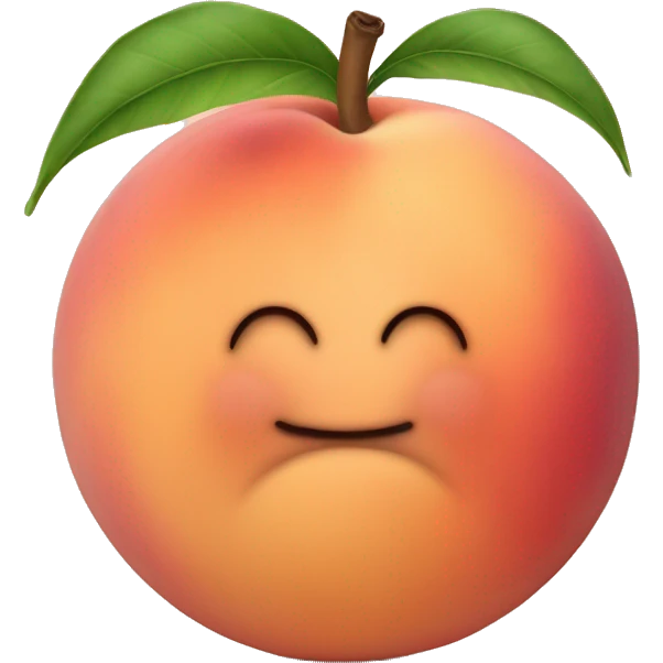 Peach with legs emoji