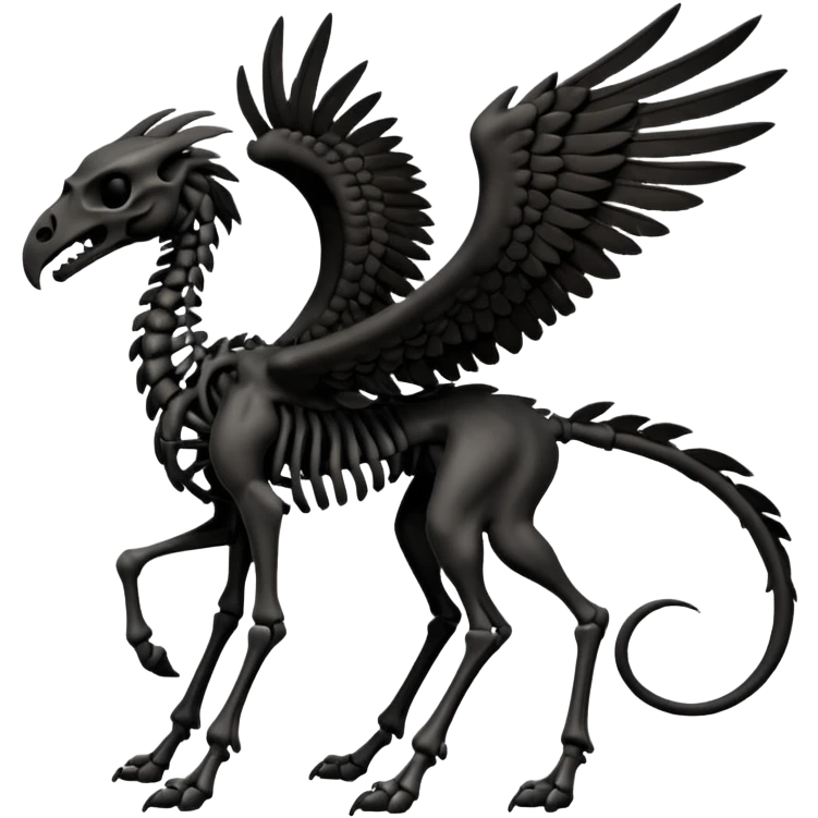 Thestral with 4 legs emoji