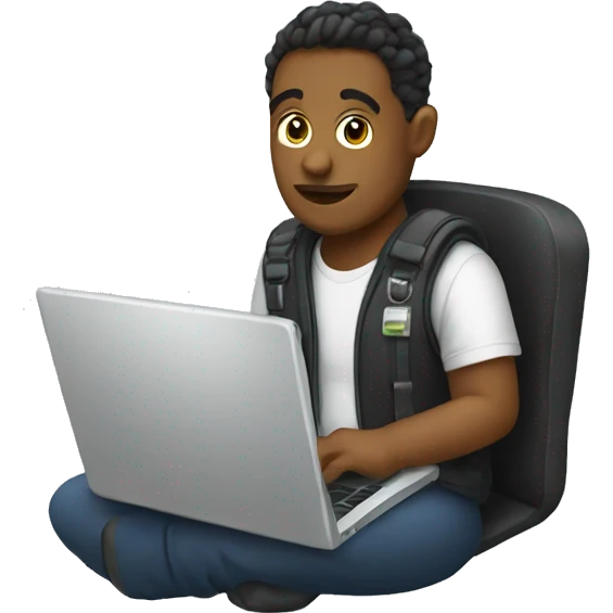 Coder with laptop emoji