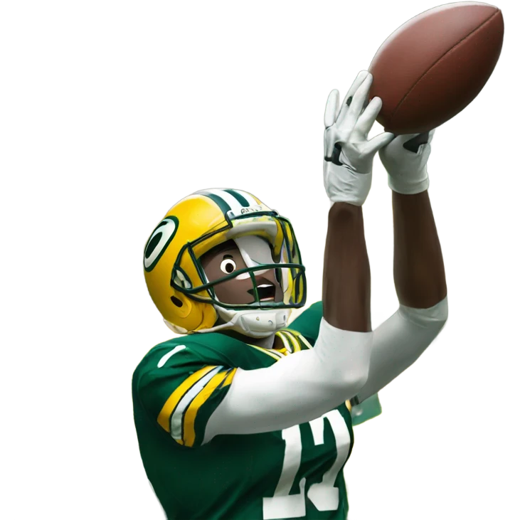 Packer scoring Touch down emoji