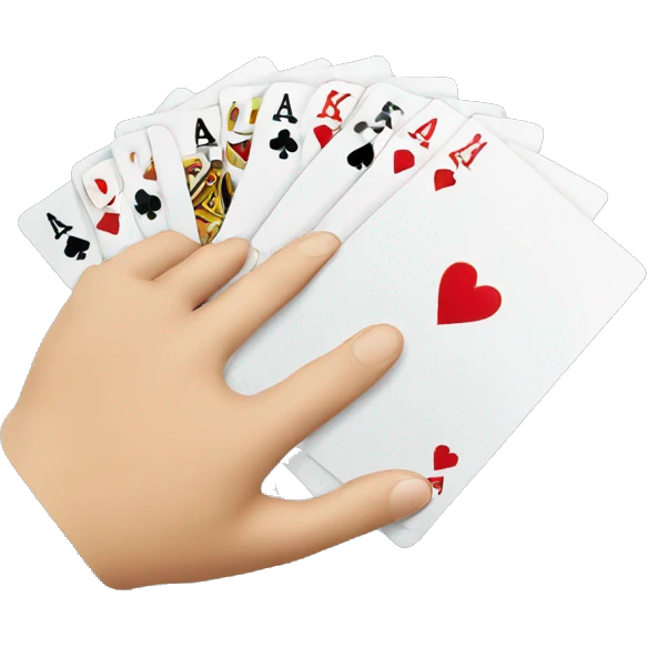 Mano de poker emoji