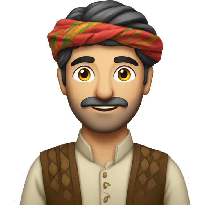 kurdish man with tradional dress emoji