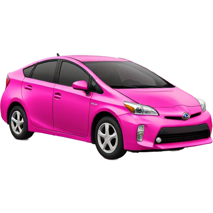 Hot pink Prius  emoji