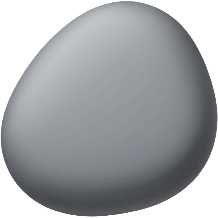 Cute pebble emoji