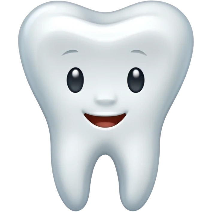 realistic tooth emoji