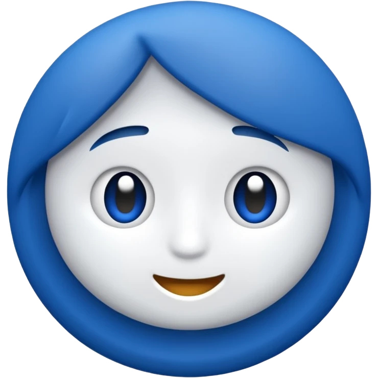 Verificación azul con un chulito blanco  que el emoji sea redondo y sin cara emoji
