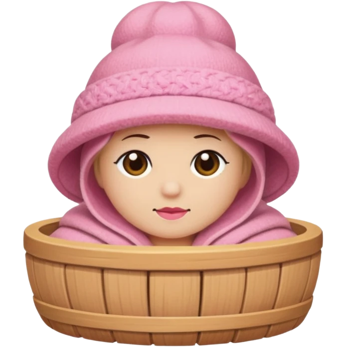 Sauna-hat pink emoji