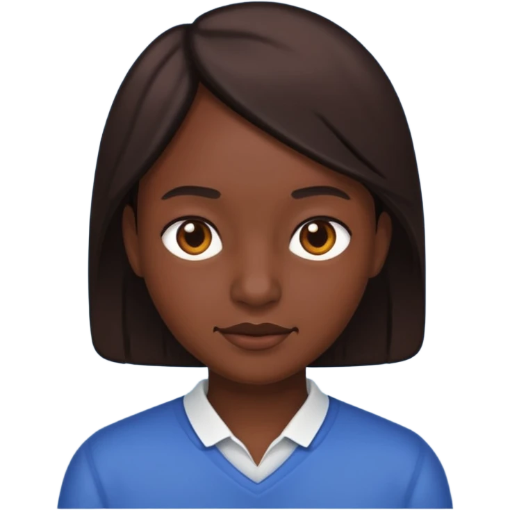 Blackest realistic person emoji